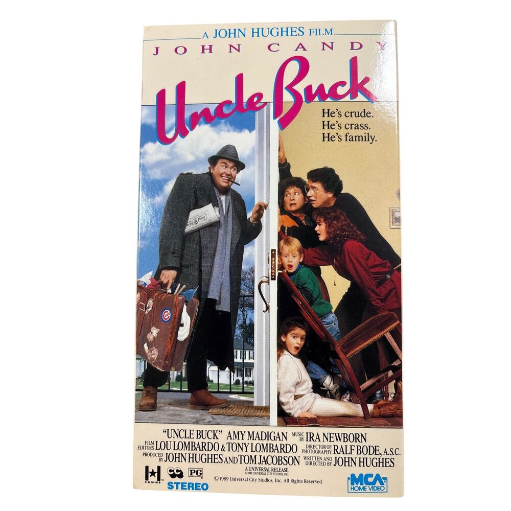 Uncle Buck VHS 1989 film John Candy Comedy movie Mca home video tape